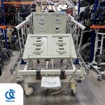 تخت برقی بیمار صندلی شو سه شکن با تنظیم ارتفاع - Image 3