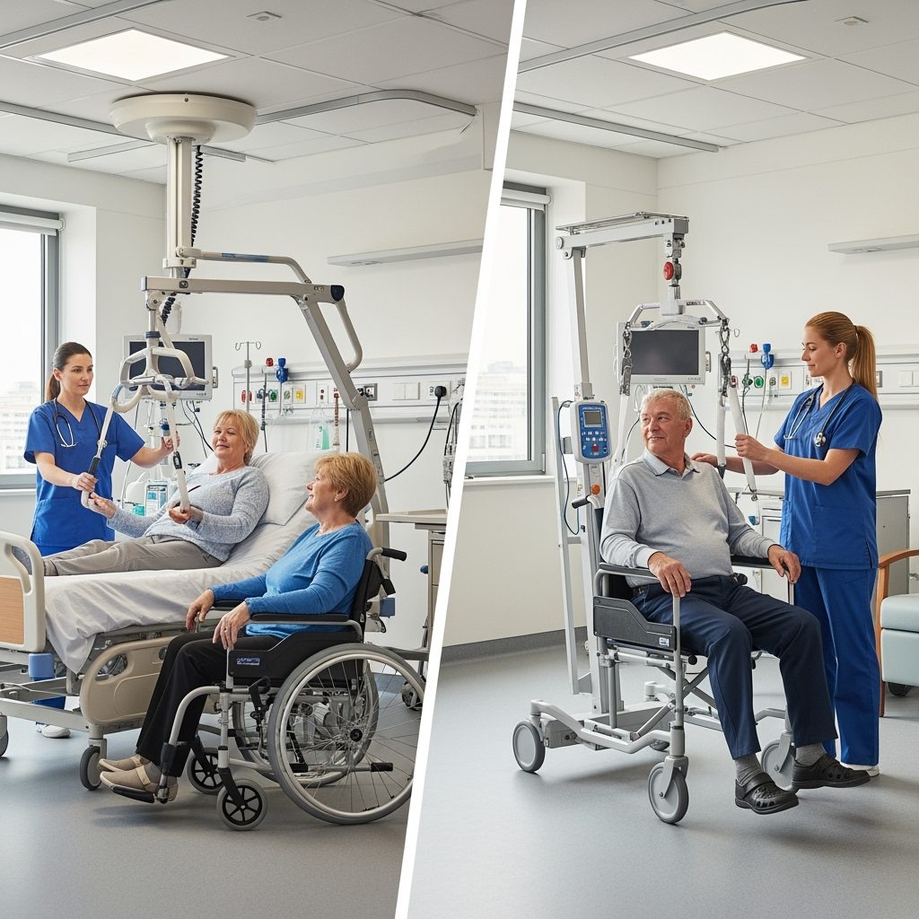 بالابر بیمار سقفی چیست و چگونه کار می‌کند؟