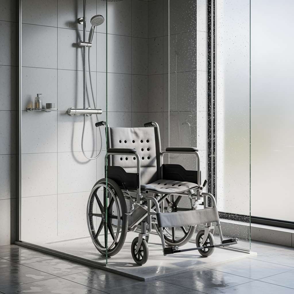 راه حل مشکل استفاده از توالت فرنگی برای سالمندان (نقش ویلچر حمامی مبله)