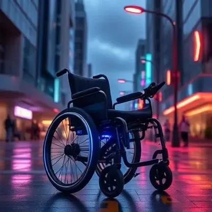 تا کردن ویلچر با نیروی کم