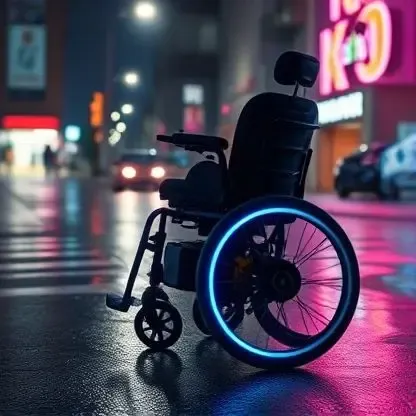 تنظیم زیرپایی در ویلچر تاشو