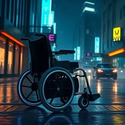 ویلچر چرخ بزرگ یا کوچک