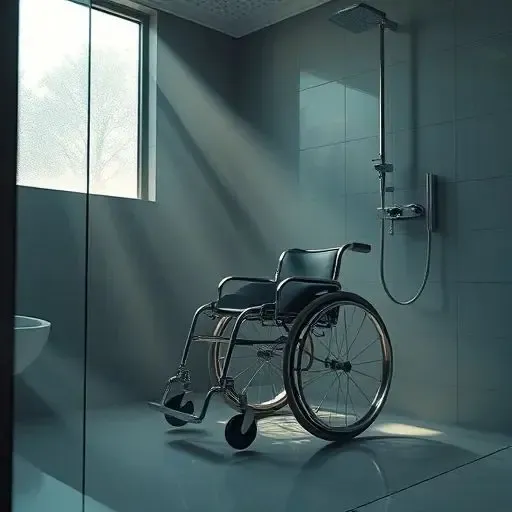 ۷ نکته ایمنی ویلچر حمامی در کف لغزنده