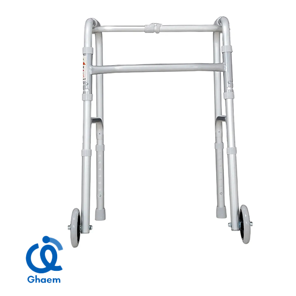 1 واکر آلومینیومی تاشو چرخ دار jts - Image 1